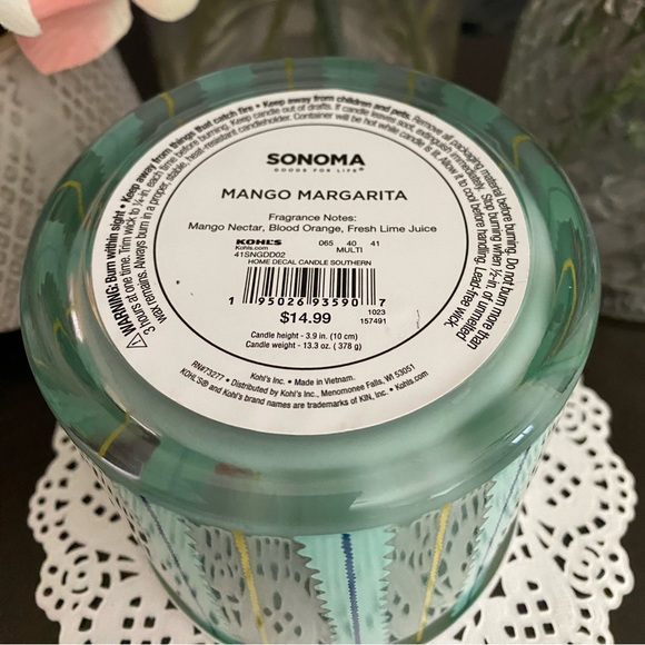 🆕🌿 SONOMA “HOME IS WHEREVER YOU ARE” MANGO MARGARITA 3-WICK SCENTED CANDLE. - Picture 3 of 9